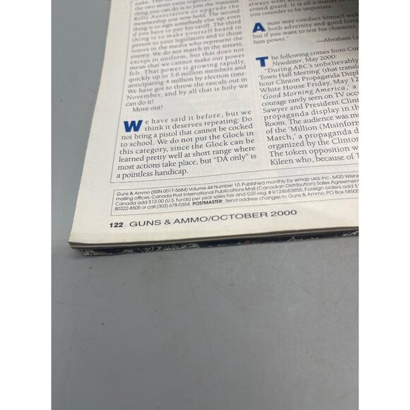 vintage guns & ammo magazine October 2000 English 122 pages READ - Picture 3 of 4